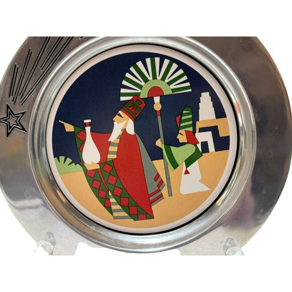 Wilton The Journey First Edition Magi 9" Armetale Christmas Plate Plate Vintage - Picture 2 of 3